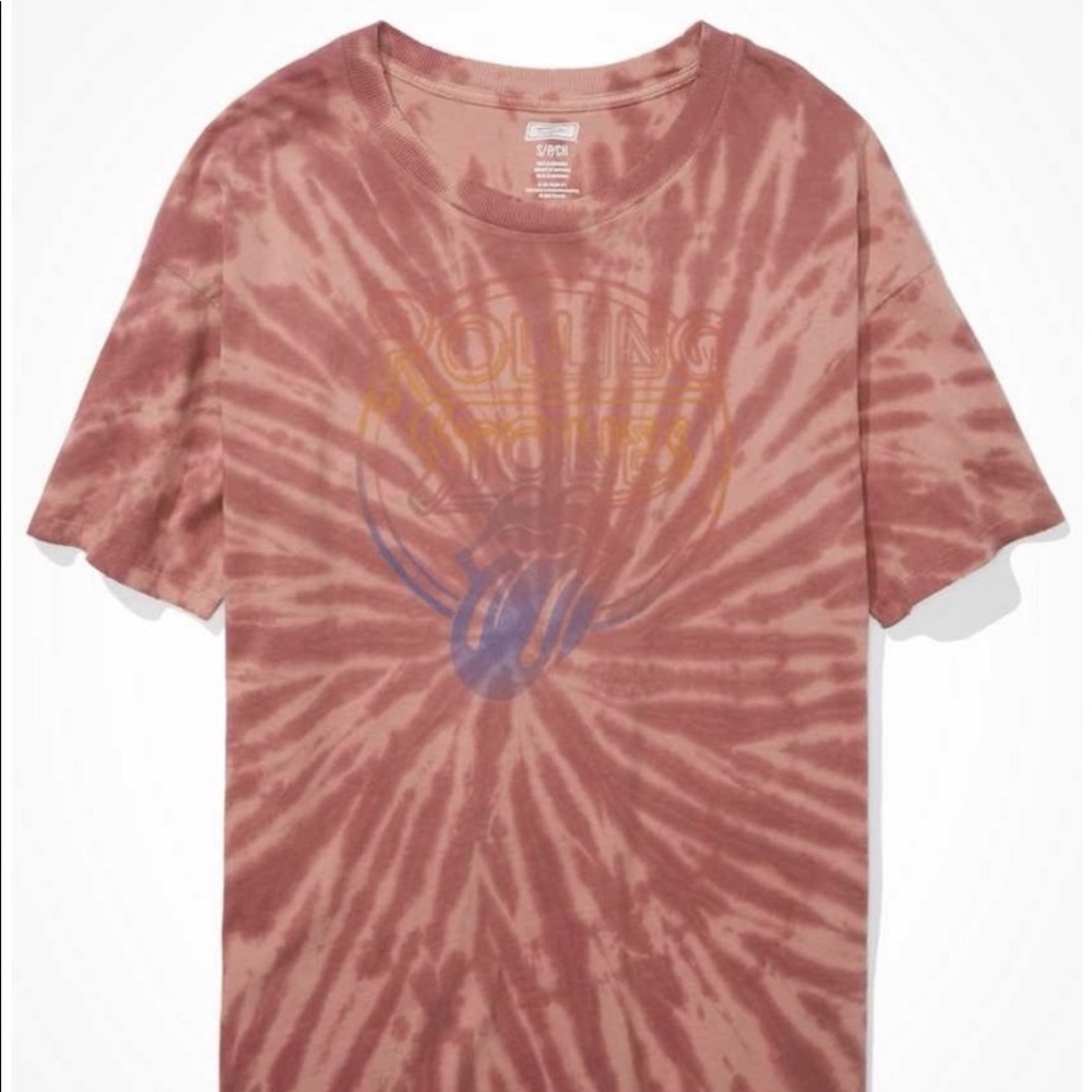 Tie Dye Rolling Stones Tee Size Large